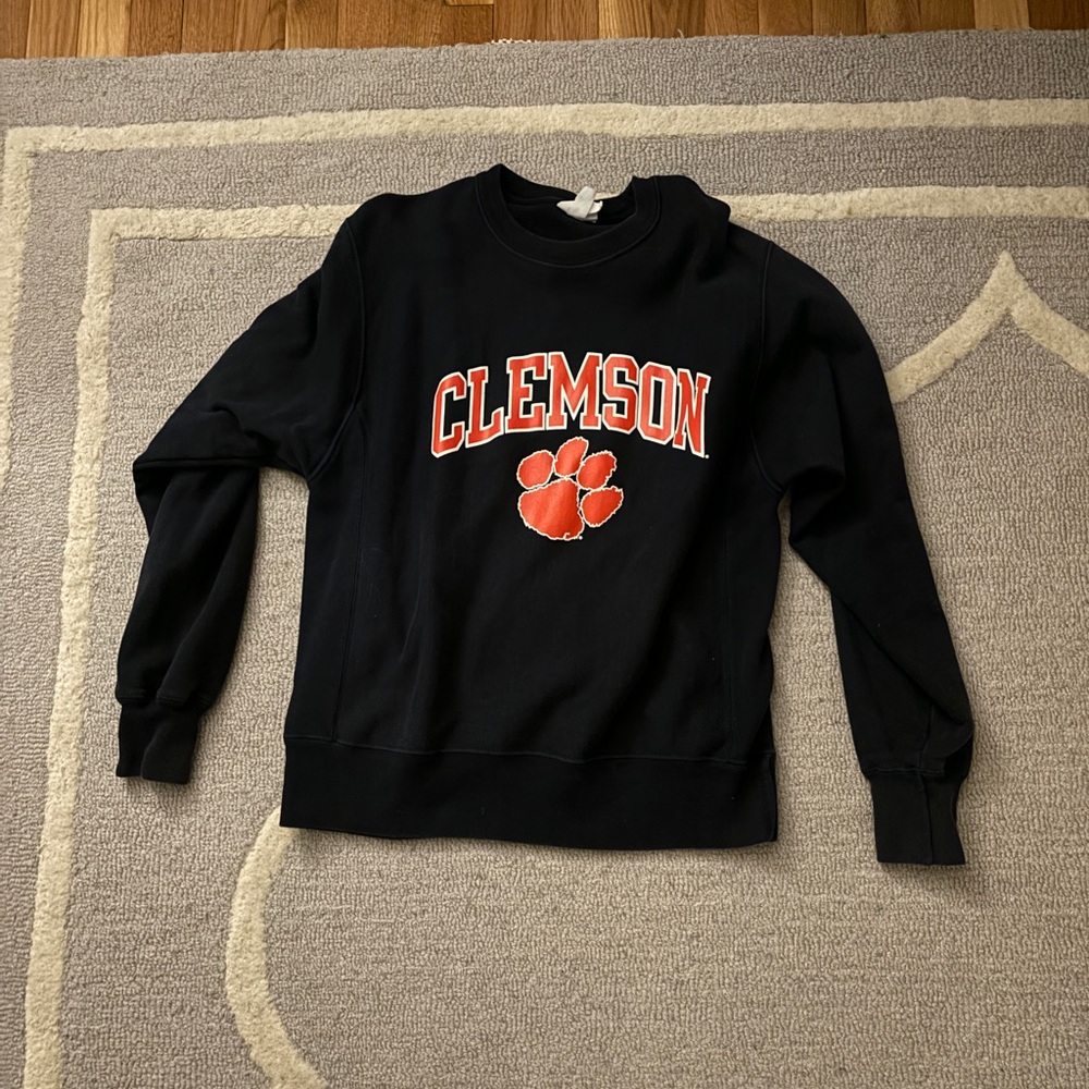 Clemson Champion Crewneck Size Medium Navy